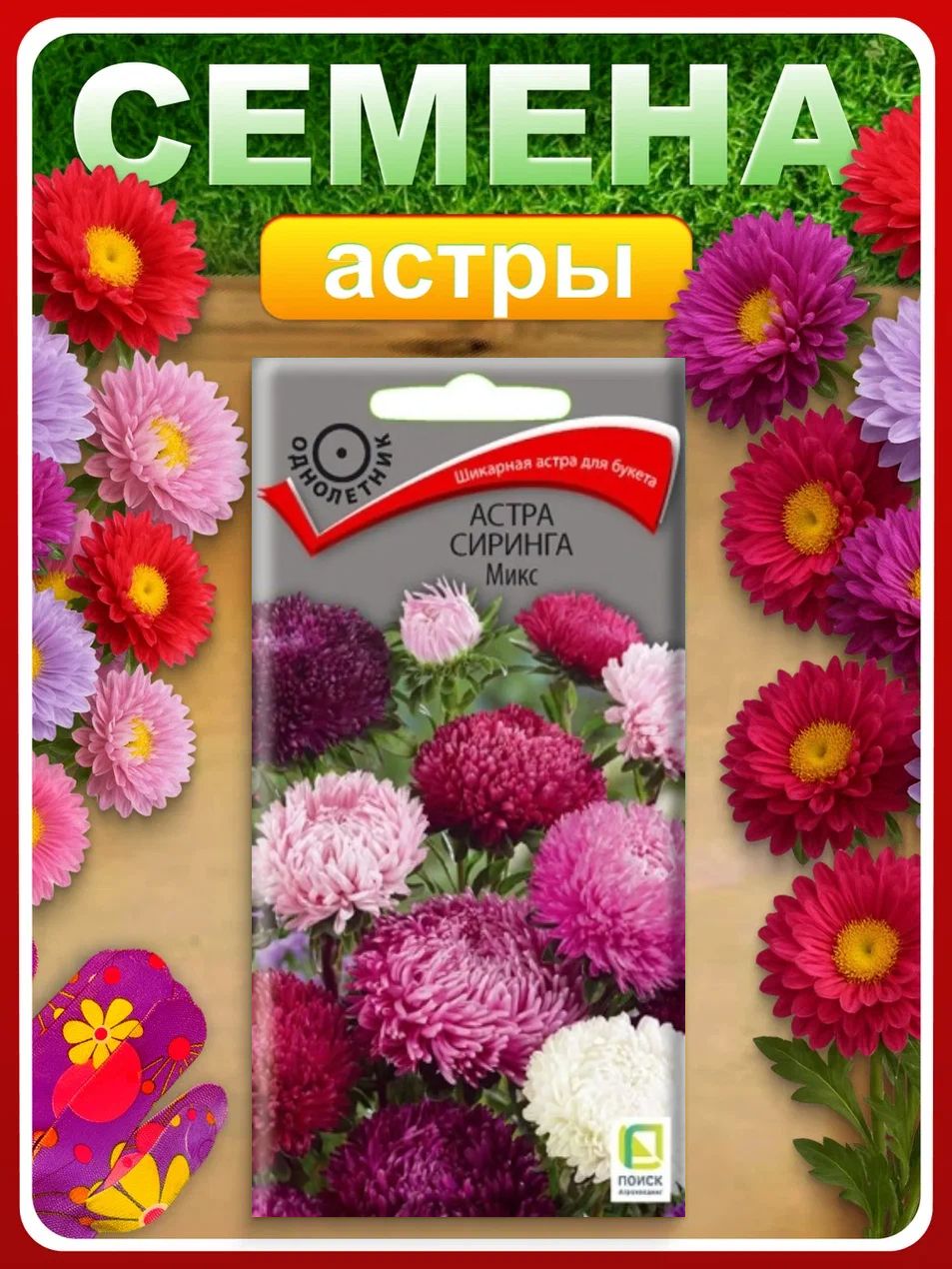 Семена Астра Сиринга микс